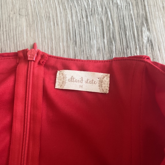 Altered State Red Romper with Structure Size M - Picture 2 of 4